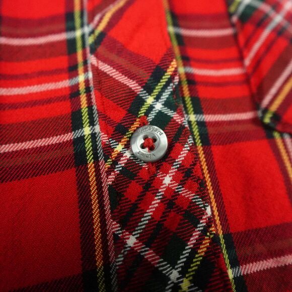 Vineyard Vines Shirt Womens 8 Red Plaid Weekend Button Down‎ Relaxed Christmas - Picture 8 of 14